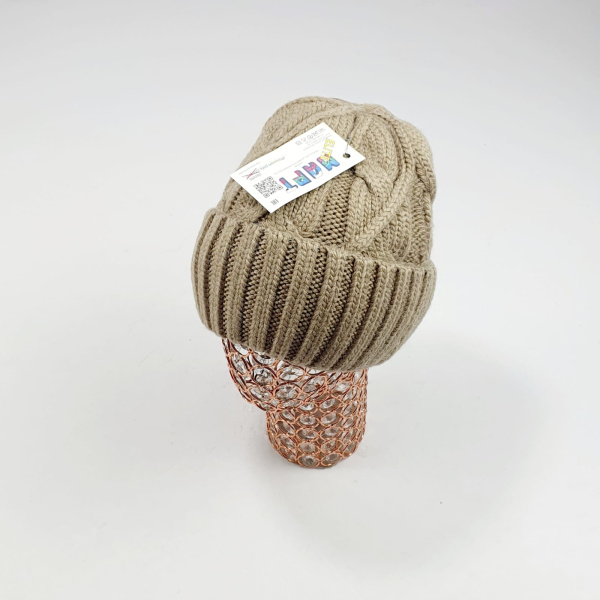 Шапка Март крупновяз. Бета (капучино)